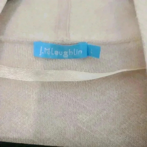 J. McLaughlin Rosalind Cardigan Tan Long Open Size Large - Picture 3 of 9